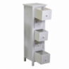 Mobiletto Eleonora bianco 5 cassetti cm25x28h92