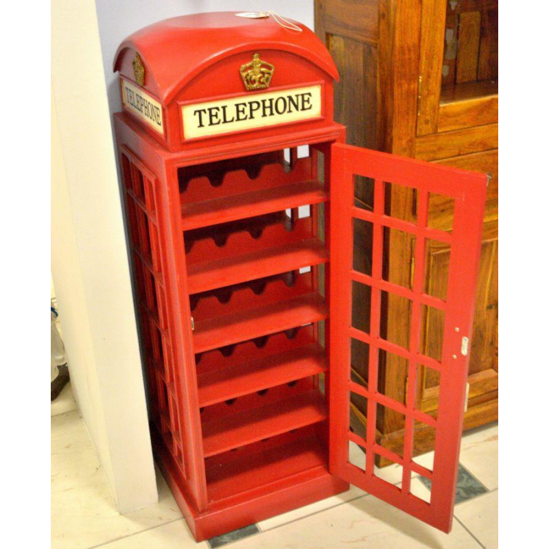 Mobile cantinetta cabina telefonica inglese cm44x44h120