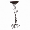 Posacenere metallo marrone ramo con uccellino cm37x35h95