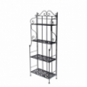 Scaffale metallo jessica nero 4p cm59x29h158