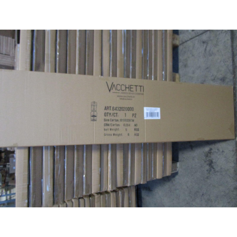 Scaffale metallo jessica nero 4 piani ad angolo cm48x33h160