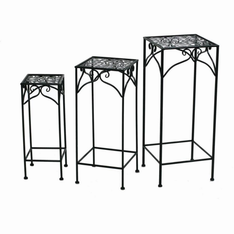 Colonnina metallo jessica nera 1-3 cm30x30h73 quadra alta