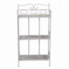 Scaffale metallo new jessica 3 piani bianco brush cm45x23h90