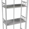 Scaffale metallo new jessica 4 piani bianco brush cm47x23,5h120