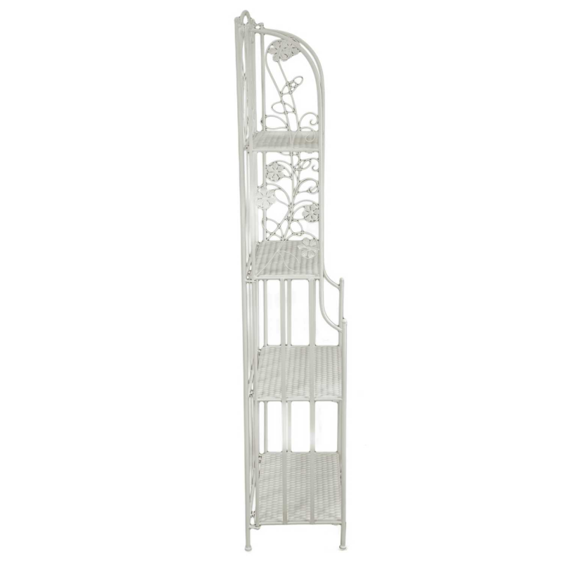 Scaffale metallo milena 4 piani bianco cm59x29h158