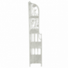 Scaffale metallo milena 4 piani bianco cm59x29h158