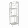 Scaffale metallo milena 3 piani strettobianco cm35x29h118