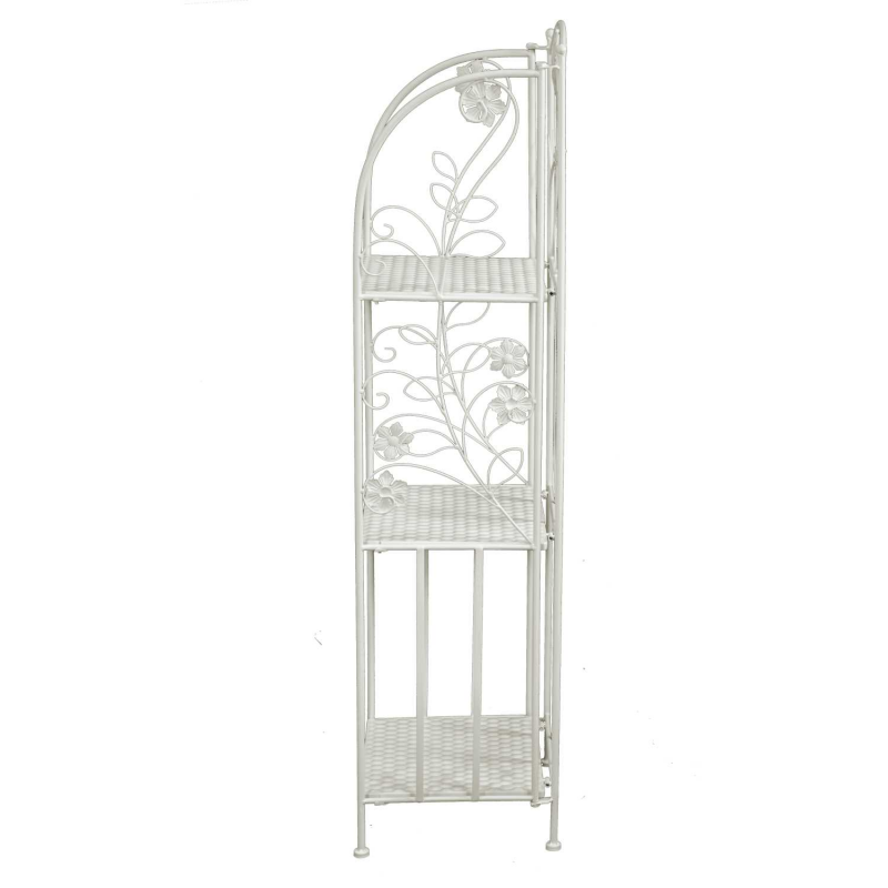 Scaffale metallo milena 3 piani strettobianco cm35x29h118