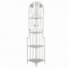 Scaffale metallo milena 4 piani ad angolo bianco cm48x33h160
