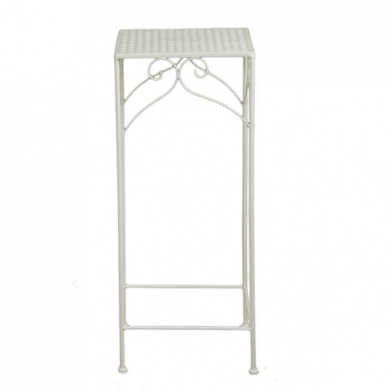 Colonnina metallo milena 1-3 quadra alta bianco cm30x30h73