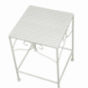Colonnina metallo milena 1-3 quadra bassa bianco cm30x30h43