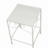 Colonnina metallo milena 1-3 quadra bassa bianco cm30x30h43