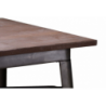 Tavolo ferro bristol top in legno marrone cm160x80h76