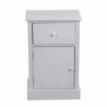 Mobiletto Eleonora cassettiera bianco 1anta + 1 cassetto cm38x28h58