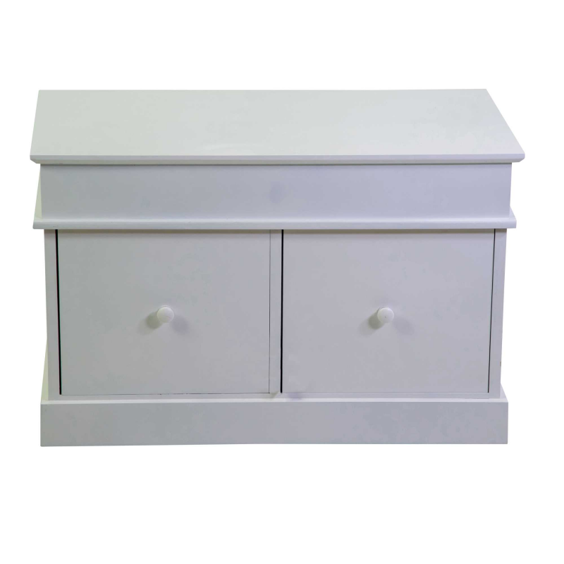 Mobiletto Eleonora cassapanca bianco 2 cassetti cm70x35h45