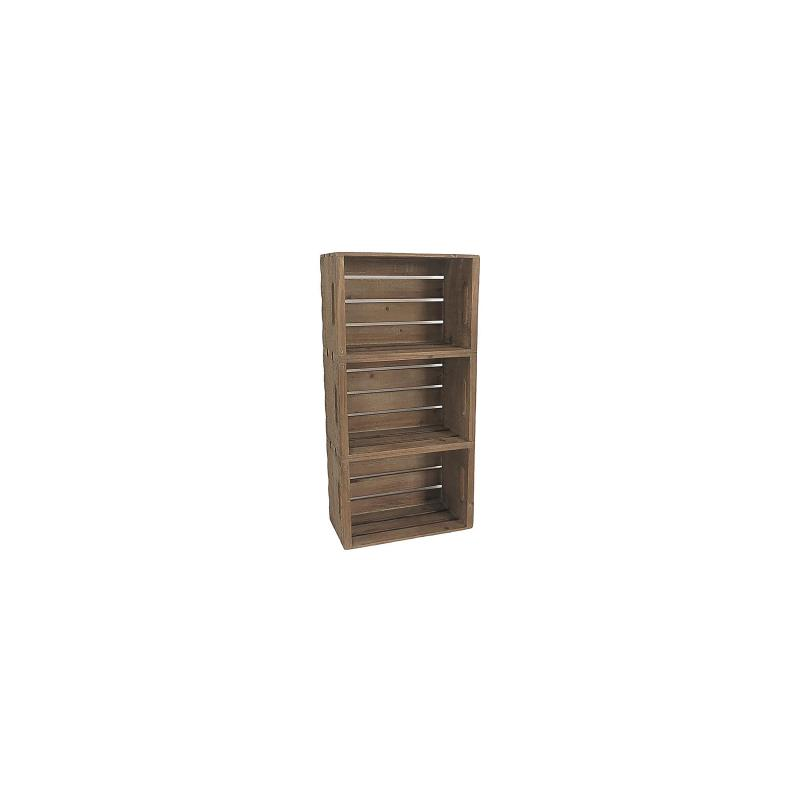 Scaffale legno rettangolare 3 piani cm35,5x19h72