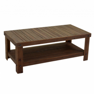Tavolino legno ankara 2 piani rettangolare cm120x60h45
