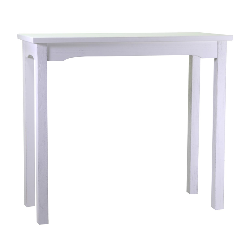 Tavolo esposizione legno nantes bianco rettangolare cm114x46h120