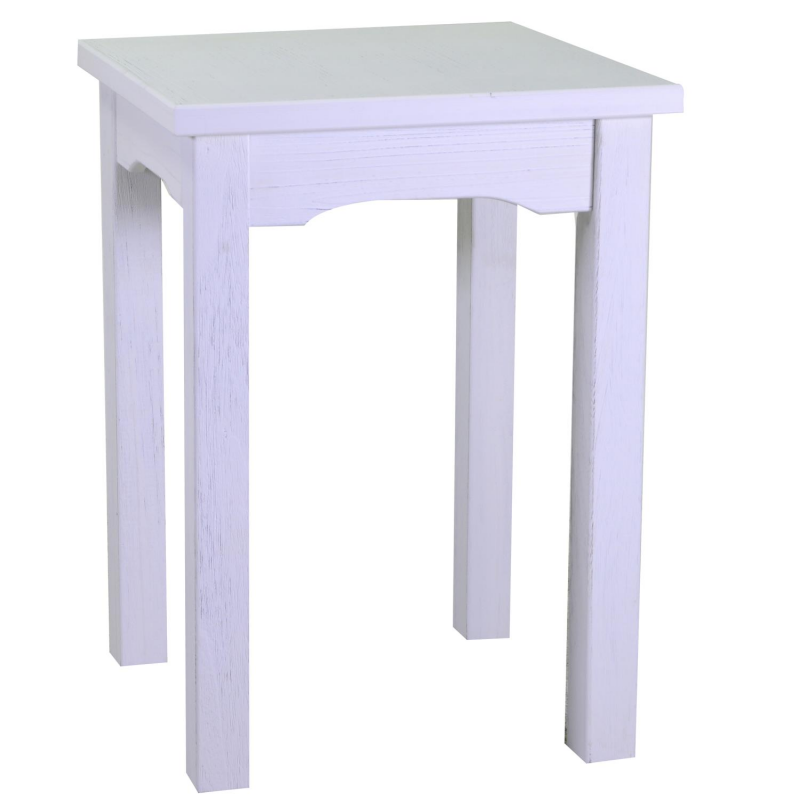 Tavolo esposizione legno nantes bianco rettangolare cm154x46h100