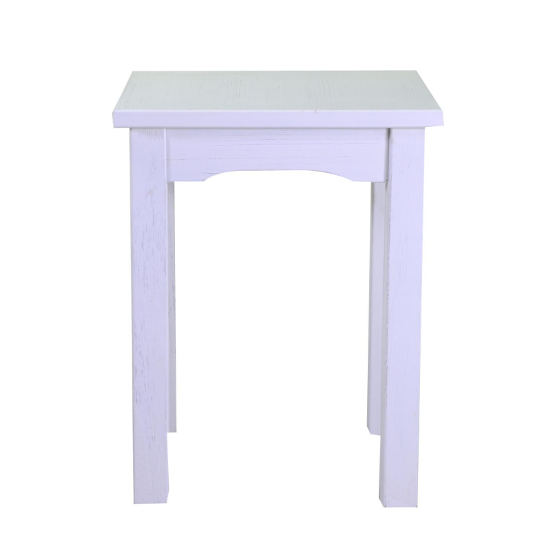 Tavolo esposizione legno nantes bianco rettangolare cm154x46h100