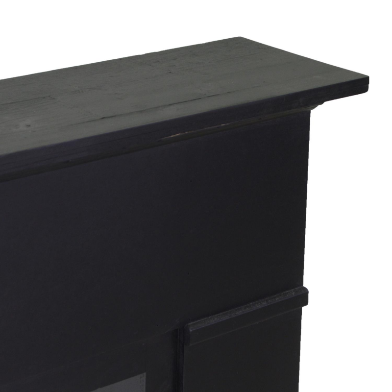 Camino legno nero cm108x20h100