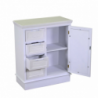 Cassettiera legno liverpool 1 anta + 4 cassetti bianco cm66x32h81