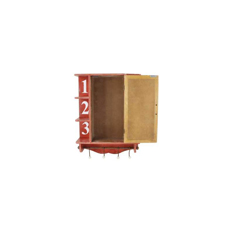 Mensola rossa ea-6271 cm. 46 x 17,5 h 61