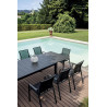 Tavolo Santorini allungabile 265-398x110 antracite doppio allungo
