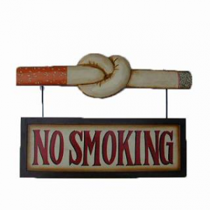 Targhetta birreria "no smoking" cm54x32da appendere