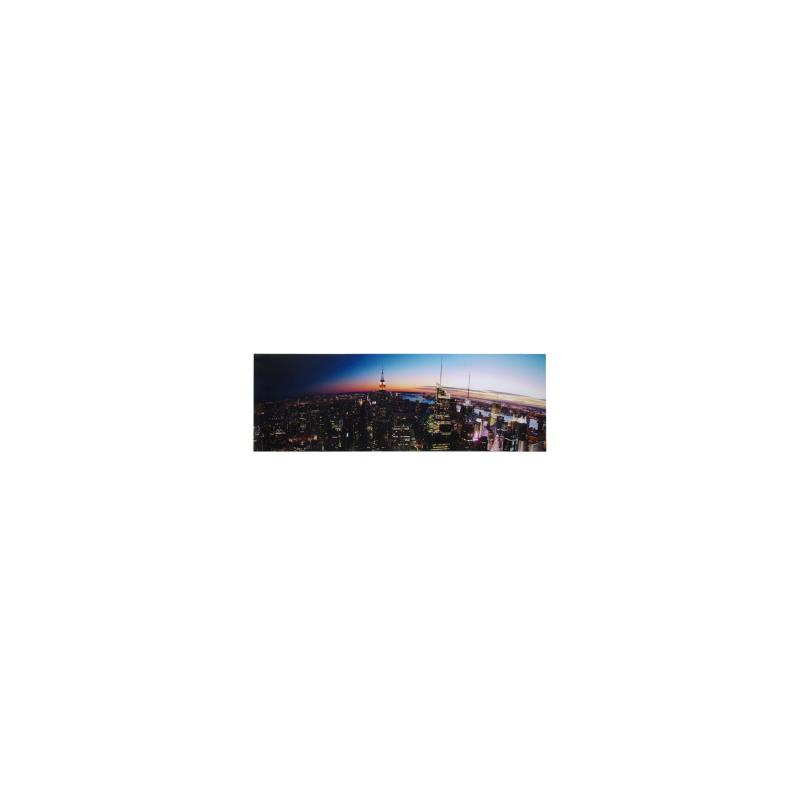 Quadro stampa citta' notturna cm45x140