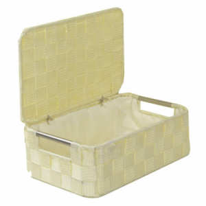Zoom Scatola poliestere 1-7 crema rettangolare cm 40x30h21,5