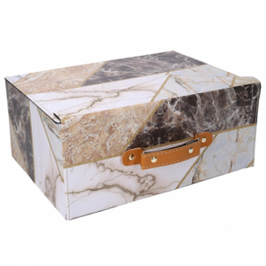 Zoom Valigia ecopelle marmo rettangolare cm 34x24h14,5