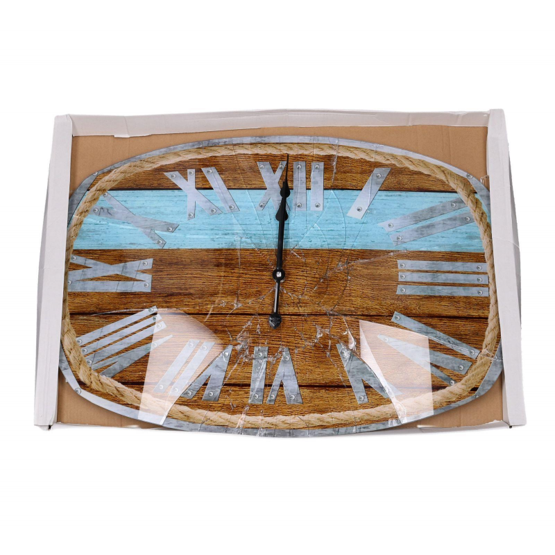 Orologio vetro numeri romani con corda cm60x40x4