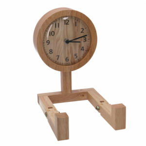 Orologio legno naturale cm15x22,5x23