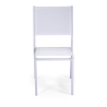 Set Tavolo alluminio + 4 Sedie alluminio sullivan bianco con textilene bianco cm 55x46h43/88