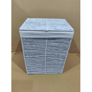 Cestone paper Hilary bianco rettangolare pieghevole cm30x40h55