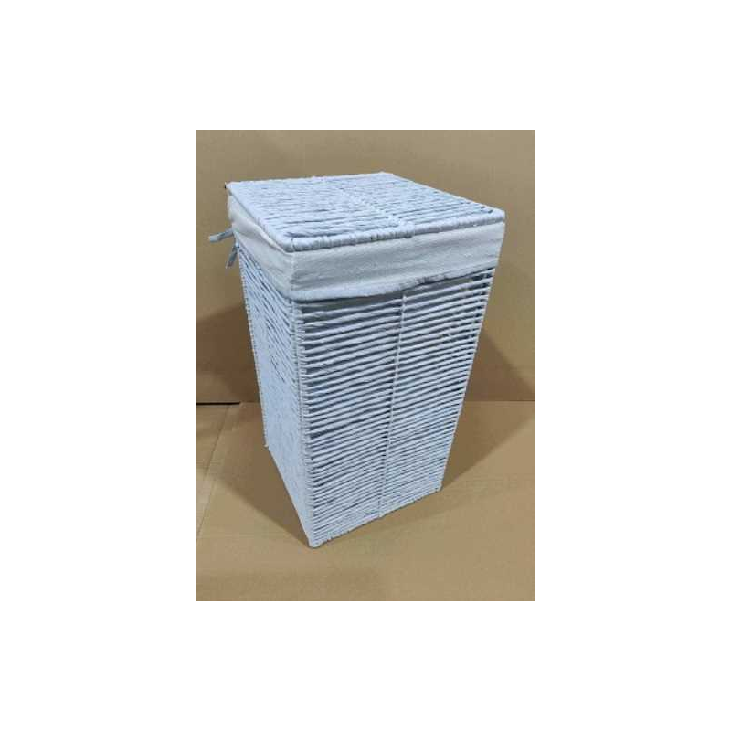 Cestone paper hilary bianco quadro pieghevole cm31x31h60