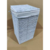 Cestone paper hilary bianco quadro pieghevole cm31x31h60