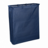 Cestone tessuto sacco blu rettangolare pieghevole cm55x19h66
