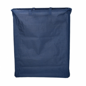 Cestone tessuto sacco blu rettangolare pieghevole cm55x19h66