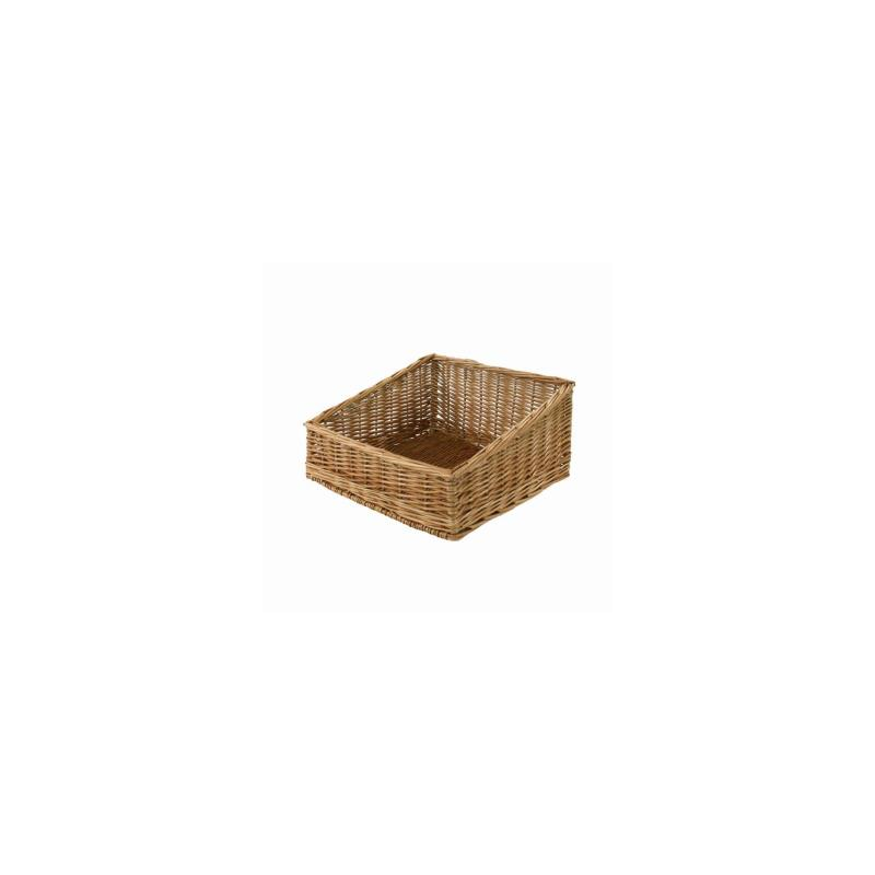 Cesta espositore vimini rettangolare cm45x55h12/21