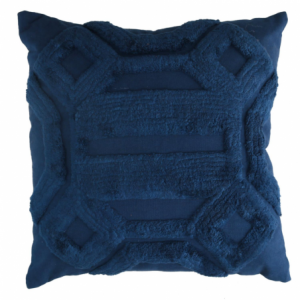 Cuscino tessuto blu cm40x40h12