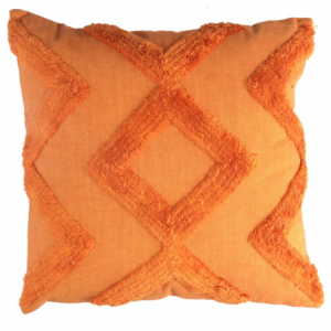 Cuscino tessuto arancione cm40x40h12