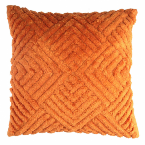 Cuscino tessuto arancione cm40x40h12