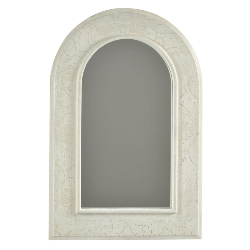 Specchio legno norimberga crema cm40x2h60