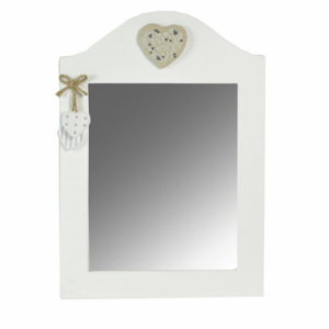 Specchio tissu grigio sagomato cm30x44x0,9