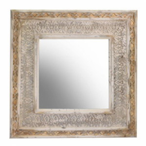 Specchio legno quadro cm92,5x5,5h92,5