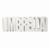 Portaombrelli metallo righe bianco quadro cm15,5x15,5h52
