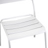 Set Tavolo metallo + 4 Sedie metallo Rovigo bianco cm 50x54h42/87