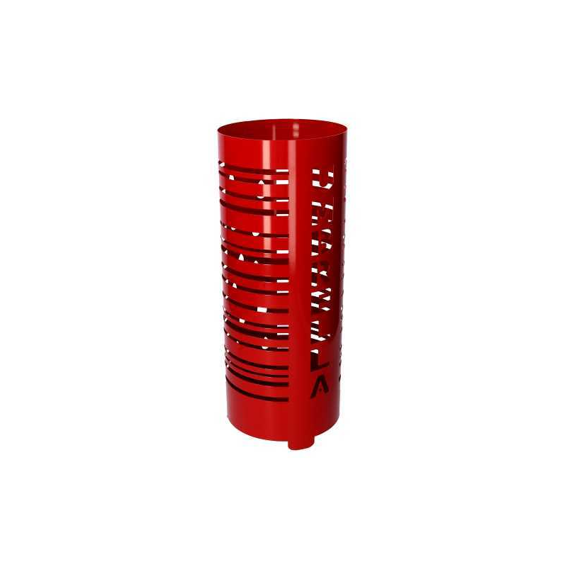 Portaombrelli metallo scritta Umbrella rosso tondo cm ø19h49